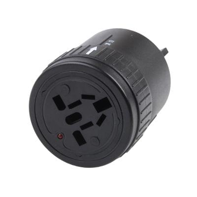 Universal Rotation Type US / EU / AU / UK Travel AC Power Adaptor Plug(Black)