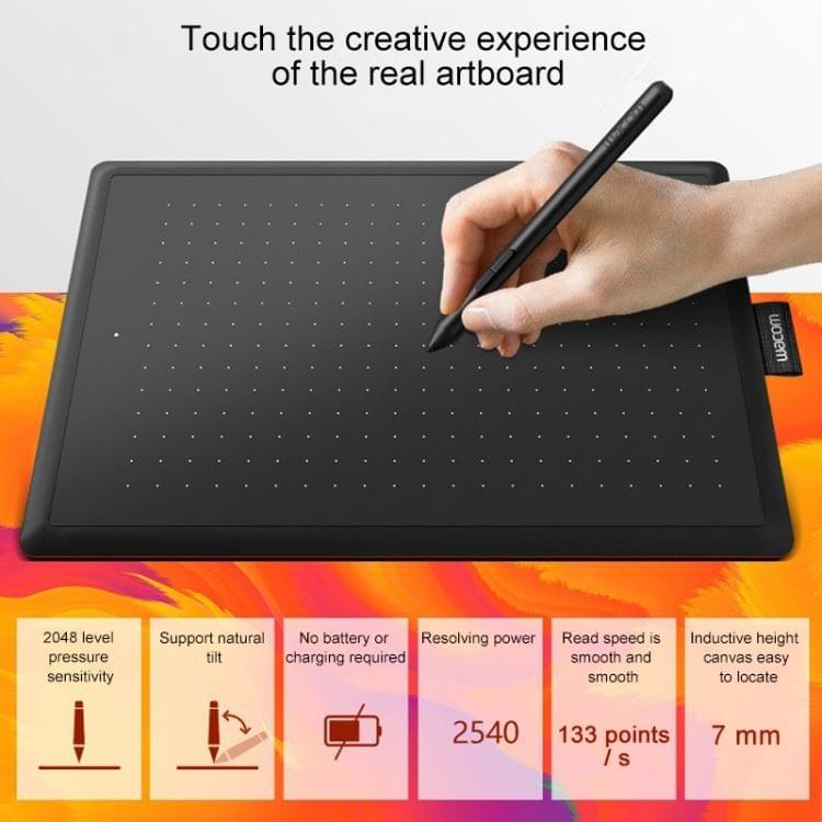 CTL-472 2540LPI Professional Art USB Graphics Drawing Tablet for Windows / Mac OS, with Pressure Sensitive Pen