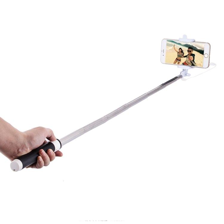 Portable Wire Controlled Macarons Selfie Stick Monopod Folding Extendable Pocket Handheld Holder