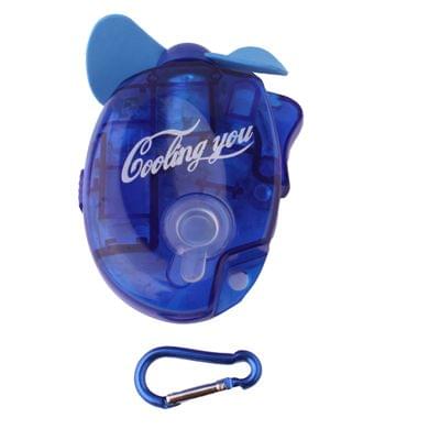 Mini Water Spray Fan with Powerful Safe Fan Blades, Size: About 109 x 73 x 27mm(Blue)