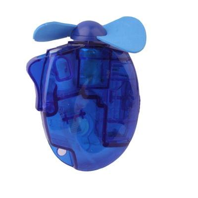 Mini Water Spray Fan with Powerful Safe Fan Blades, Size: About 109 x 73 x 27mm(Blue)