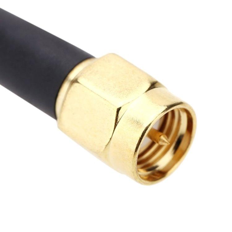 T-100 SMA Connector Car Digital TV Box Antenna, Dual Antennas, Cable Length: 3m