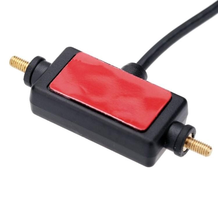 T-100 SMA Connector Car Digital TV Box Antenna, Dual Antennas, Cable Length: 3m