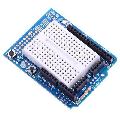 Arduino Prototype Shield + Mini Breadboard