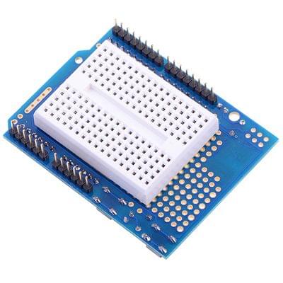Arduino Prototype Shield + Mini Breadboard