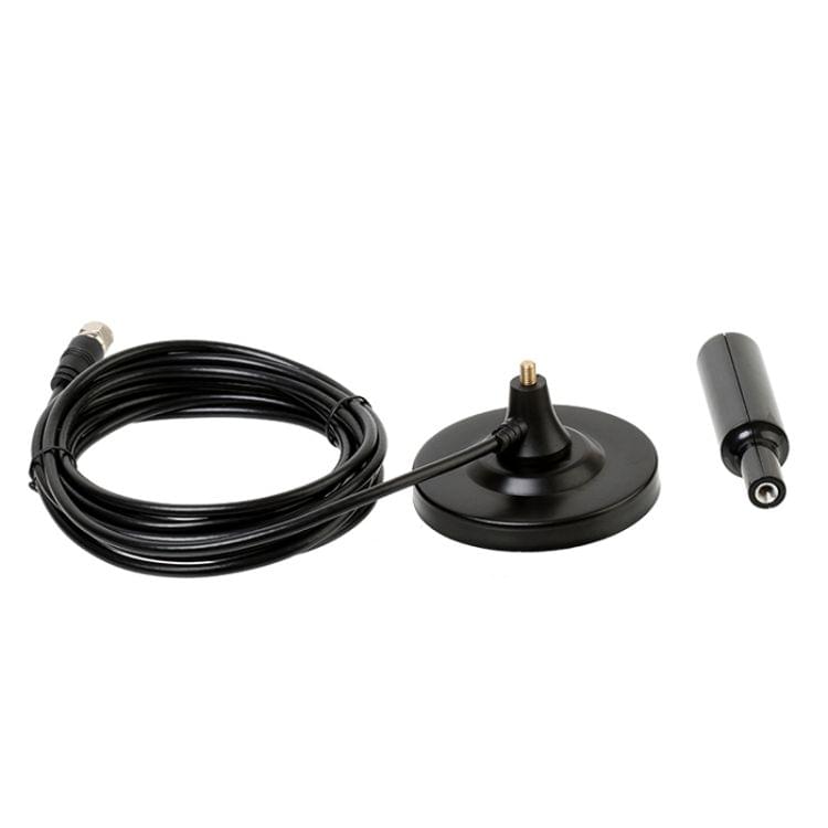 AN-2005B 4.5dBi Indoor HDTV Antenna with Suction Holder, VHF170-230/UHF470-862MHz(Black)