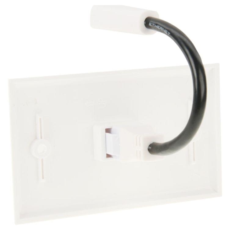 HDMI Female to HDMI Female Cable Wall Plate Panel, Cable Length: 18.5cm