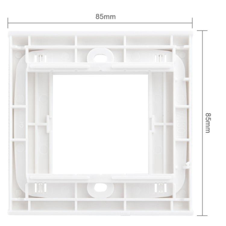Wall Plate with Screw for Blank Inserts - 3 Hole, Use around the world(White)