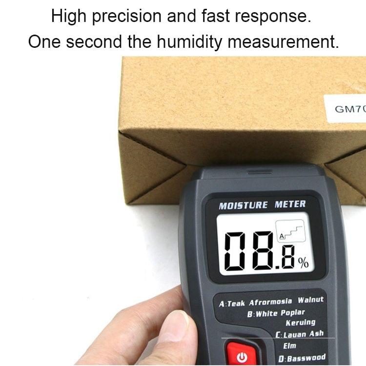 Rechargeable Wood Moisture Tester Moisture Measurement for Wood Flooring and Carton