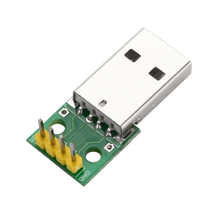 USB Male to 2.54mm DIP 4P Adapter Module for Breadboard