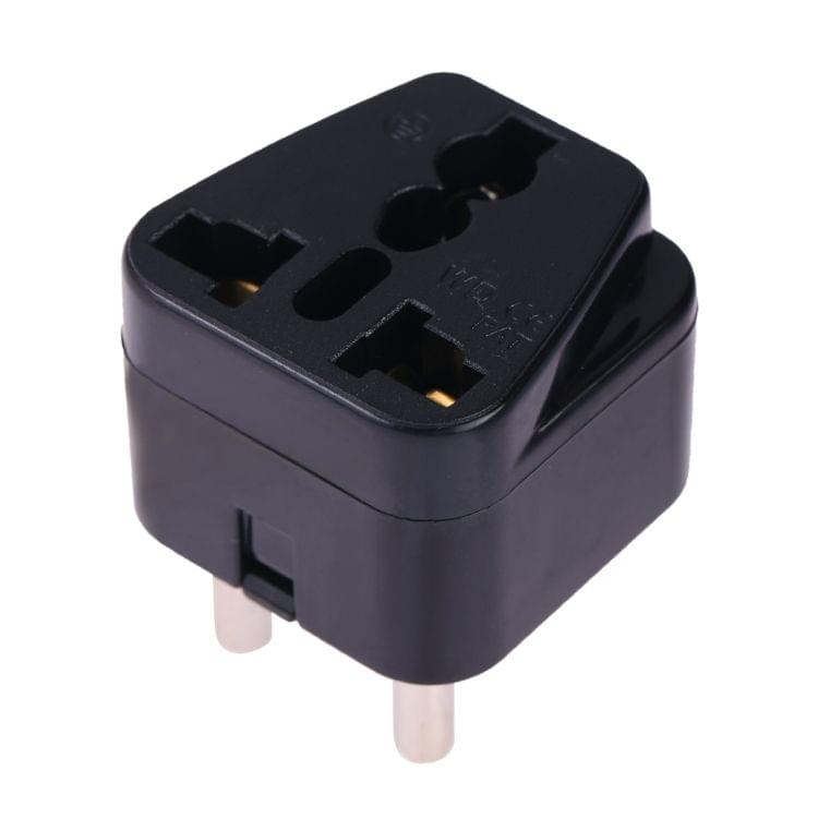 Portable Universal Socket to (Small) South Africa Plug Power Adapter Travel Charger (Black)