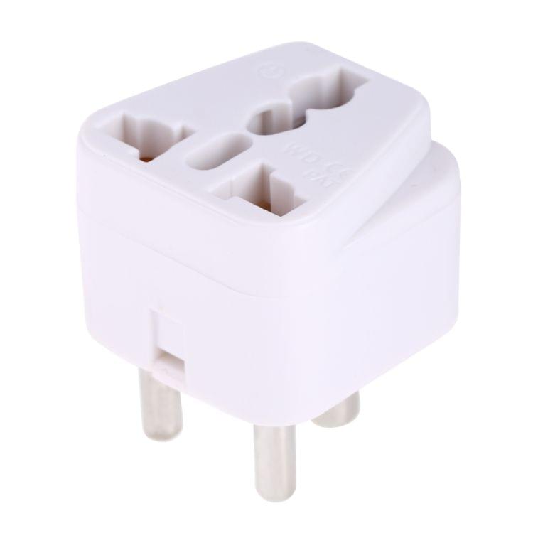 Portable Universal Socket to (Small) South Africa Plug Power Adapter Travel Charger (White)