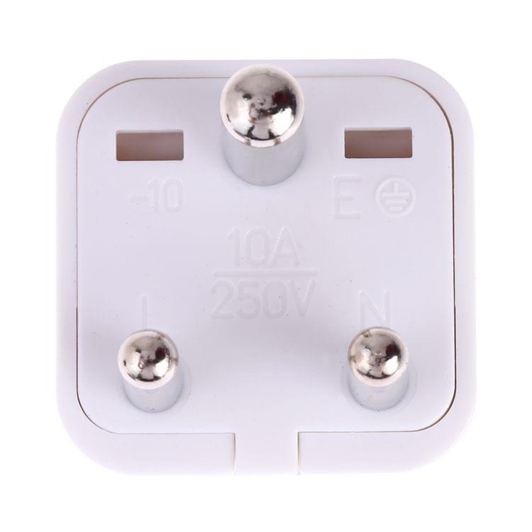 Portable Universal Socket to (Small) South Africa Plug Power Adapter Travel Charger (White)