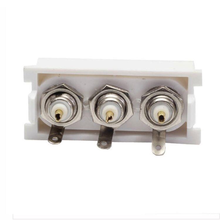 Welding Wall Plate Insert - 3 BNC Female Jack