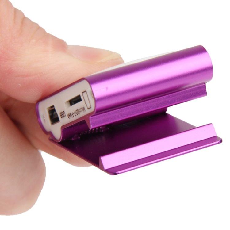 TF (Micro SD) Card Slot MP3 Player with Metal Clip(Purple)
