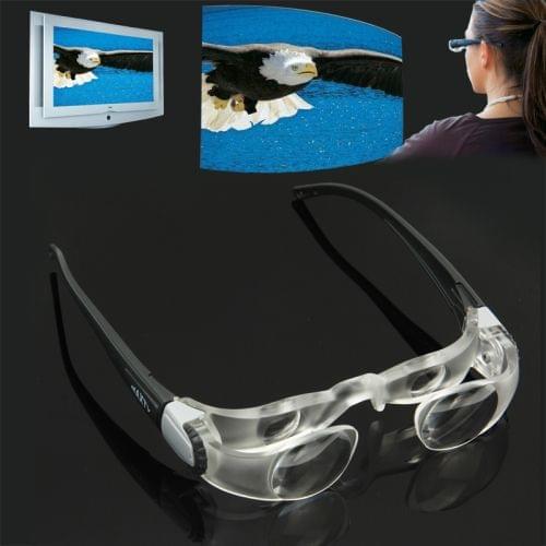 2.1X TV Magnification Glasses for Shortsightedness People (Range of Vision: 0 to -300 Degrees)(Black)