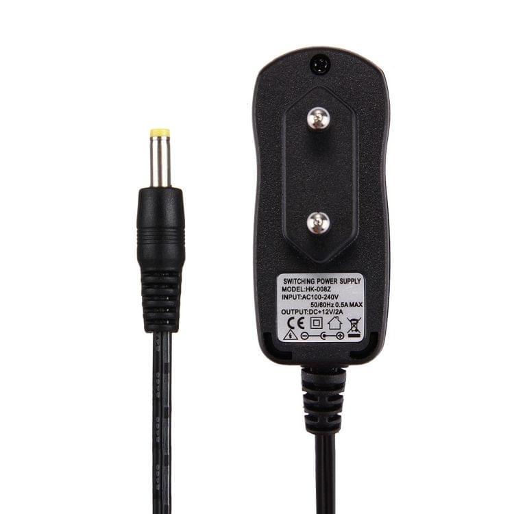 AC Adapter for Portable DVD Player, Output: DC 12V / 1.5A or 12V / 2A Random Delivery(Black)