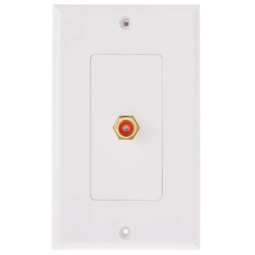 RCA Female Plugs Wall Plate Panel