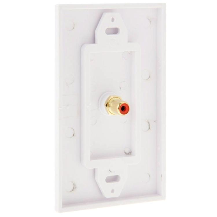 RCA Female Plugs Wall Plate Panel
