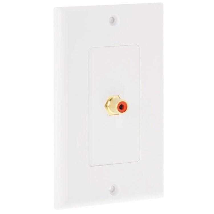 RCA Female Plugs Wall Plate Panel