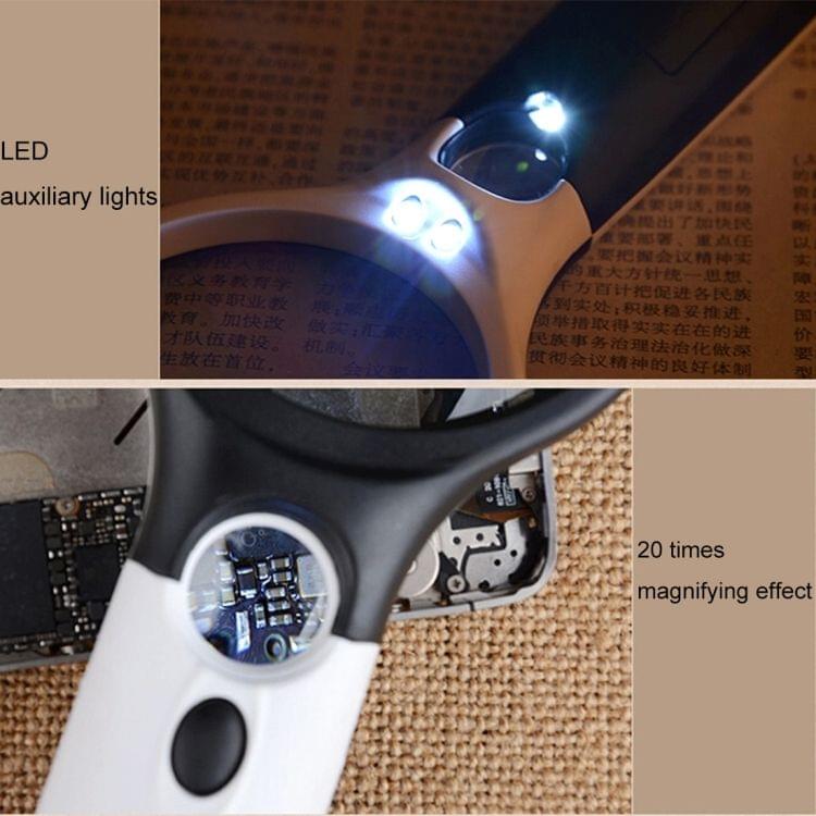Reading Visual Magnifier with 3 LED Light