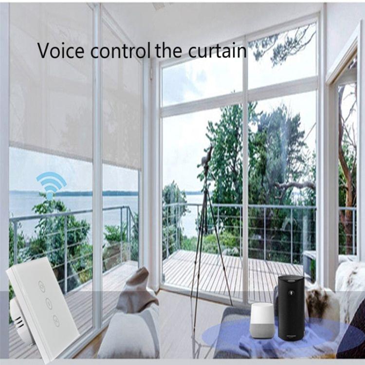SM-SW101-C Wifi Smart Touch Curtain Wwitch Voice Control by Alexa and Google Phone Control For Electric Curtain Motor
