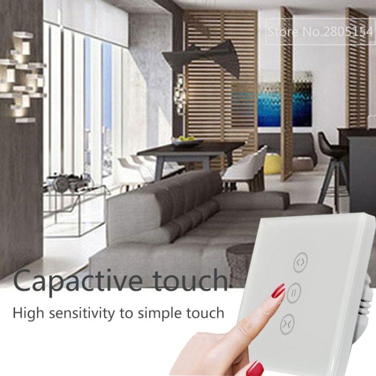 SM-SW101-C Wifi Smart Touch Curtain Wwitch Voice Control by Alexa and Google Phone Control For Electric Curtain Motor