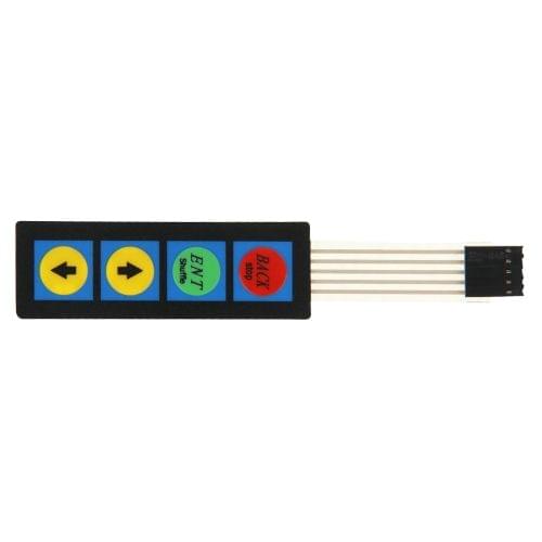 10 PCS 1*4 Matrix 4 Keys Membrane Switch Keypad, Left and Right Arrow Indication