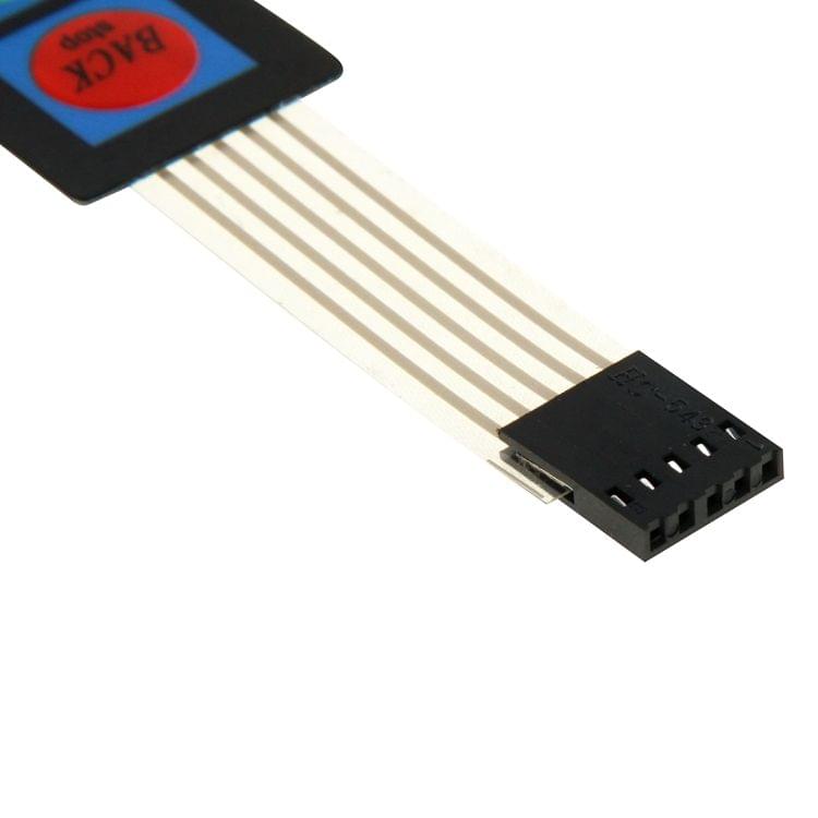 10 PCS 1*4 Matrix 4 Keys Membrane Switch Keypad, Left and Right Arrow Indication