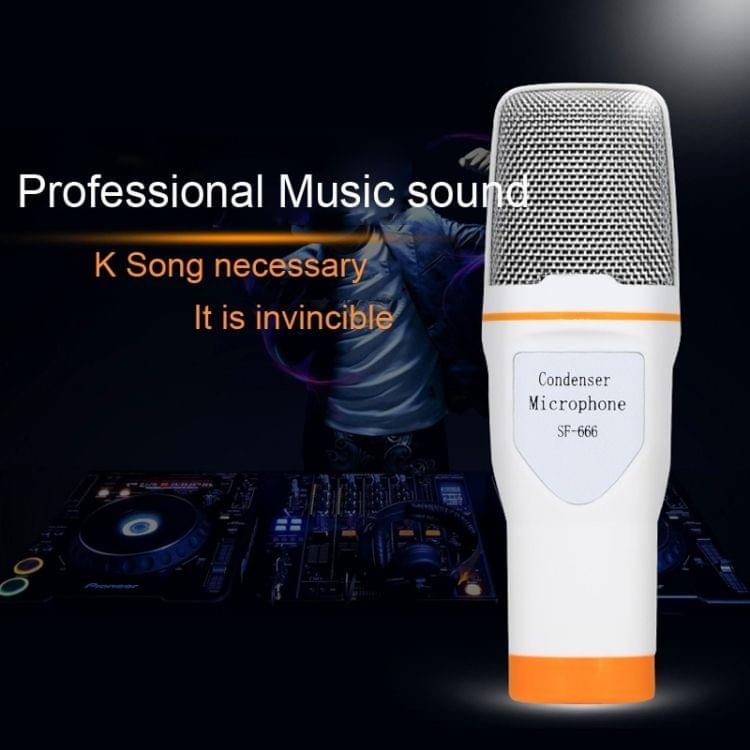 Yanmai SF666 Professional Condenser Sound Recording Microphone with Tripod Holder, Cable Length: 1.3m