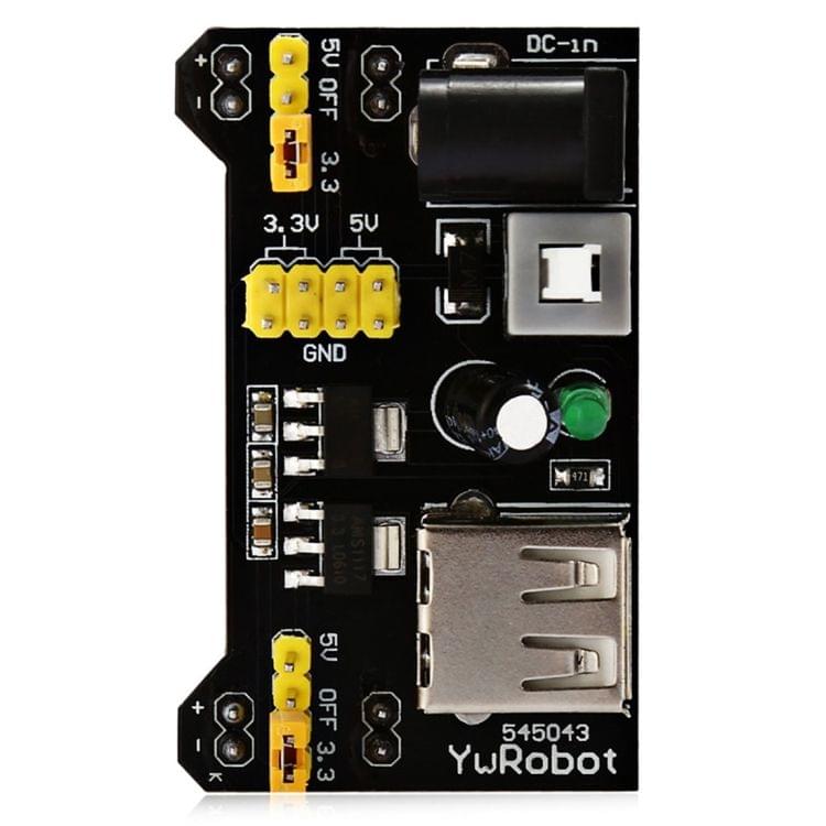TB - 00013 DIY Kit 830 Hole Breadboard + Power Supply Module + 65 Jump Wires - Colormix