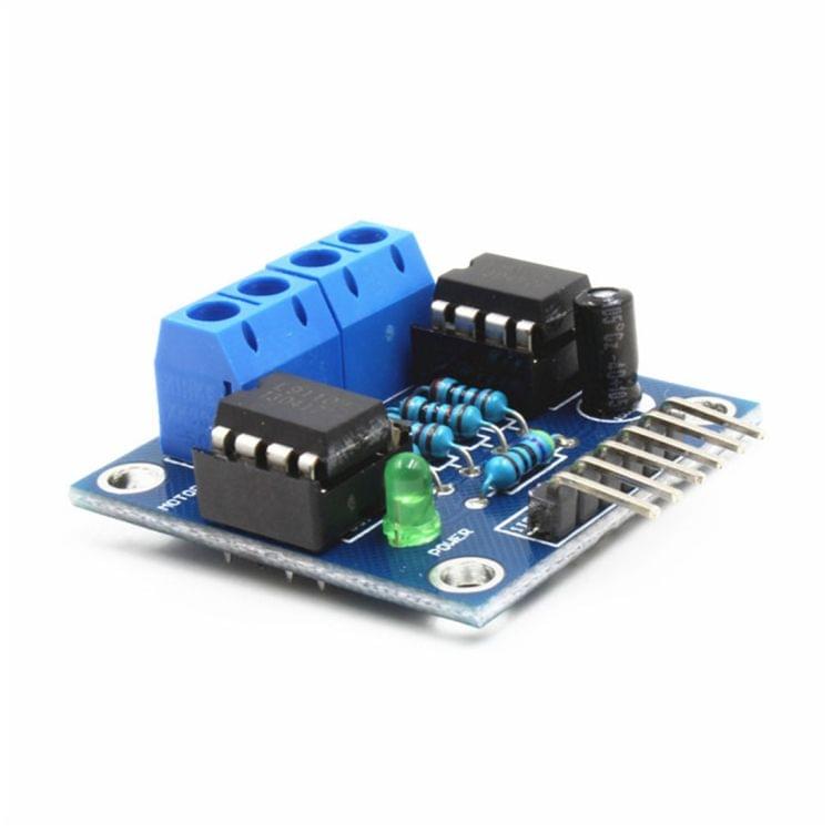 LDTR - B0007 DC Motor Drive Module 4.5 - 6V 2 Chips H-Bridge DIY for Smart Car / Robot - Blue