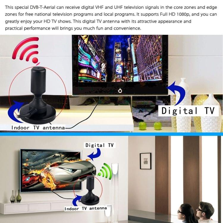 15DB DVB - TW15 Digital HDTV TV Antenna(Black)