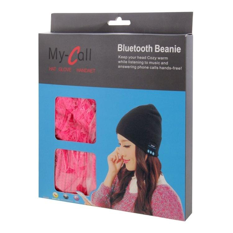 My-Call Bluetooth Headset Beanie Knitted Warm Winter Hat for iPhone 6 & 6s / iPhone 5 & 5S / iPhone 4 & 4S and Other Bluetooth Devices(Magenta)