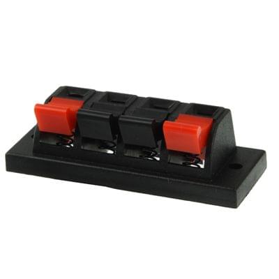 4 Position Push Type Speaker Terminal Connector
