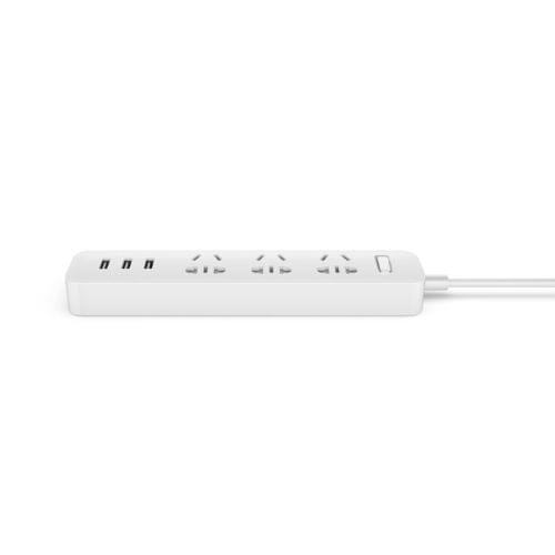 Original Xiaomi Mi Power Strip Patch Board USB3.0 2A Speed Charger Mini Patch board Converter, Cable Length: 1.8M(White)