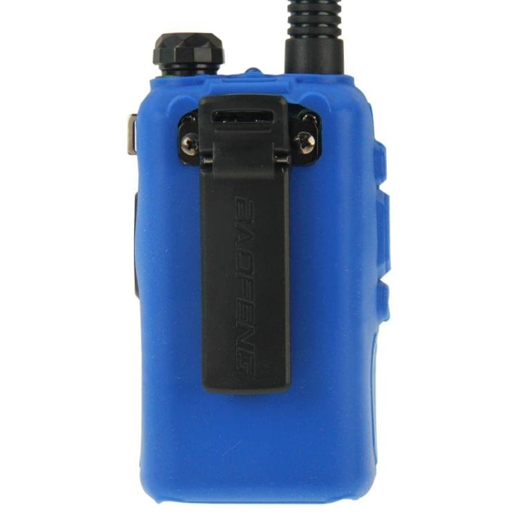 Pure Color Silicone Case for UV-5R Series Walkie Talkies(Blue)