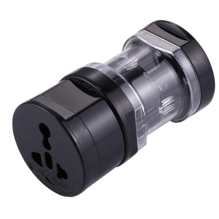 All in 1 EU + AU + UK + US Plug Travel Universal Adaptor(Black)