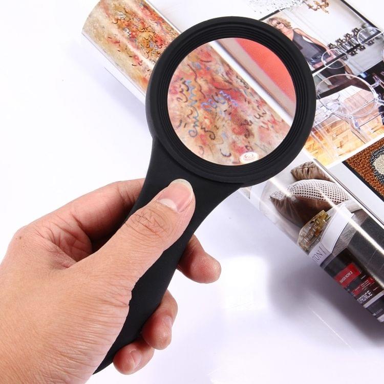 600559 4X Visual Magnifier with LED Light for Tablet & Mobile Phone Repair / Aid / Seniors, with Currency Detecting Function(Black)