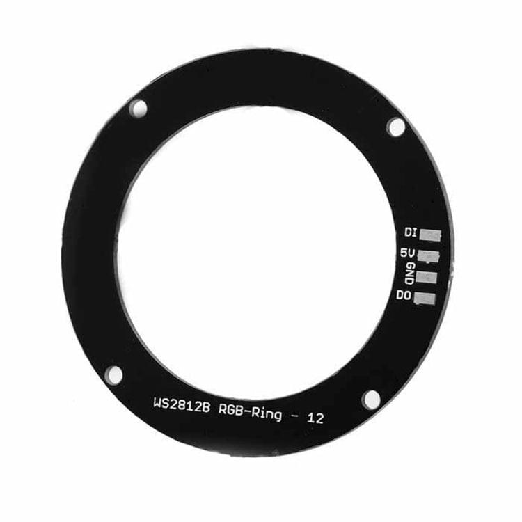 LDTR - Y00012 WS2812B 5050 LED Smart RGB Ring 50mm 12 Bit for Arduino - Black