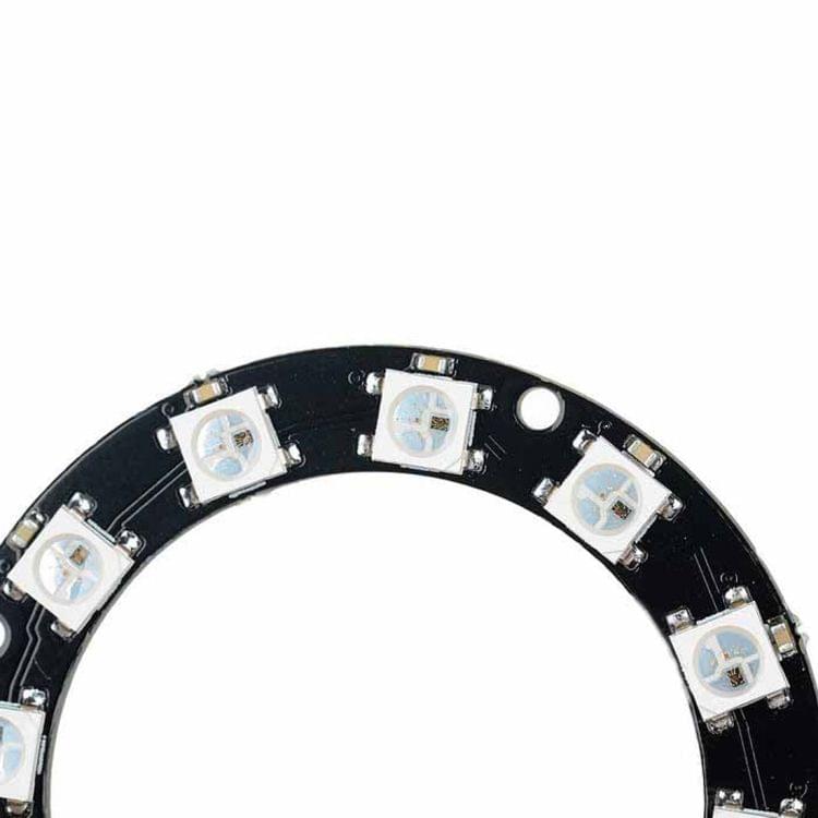 LDTR - Y00012 WS2812B 5050 LED Smart RGB Ring 50mm 12 Bit for Arduino - Black