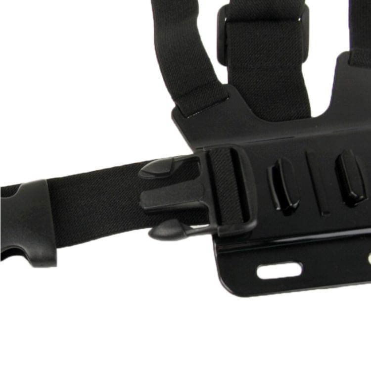 Extreme Sport Front Chest Elastic Belt Shoulder Strap Mount Holder for GoPro NEW HERO /HERO6 /5 /5 Session /4 Session /4 /3+ /3 /2 /1, Xiaoyi and Other Action Cameras(Black)