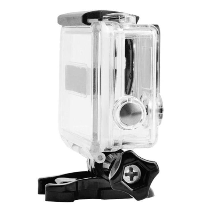 DZ-316 Side Open Skeleton Housing Protective Case with Glass Lens for GoPro HERO4 / 3+