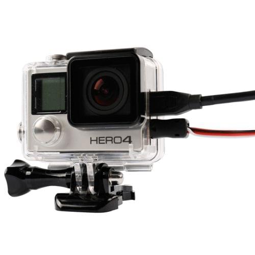 DZ-316 Side Open Skeleton Housing Protective Case with Glass Lens for GoPro HERO4 / 3+