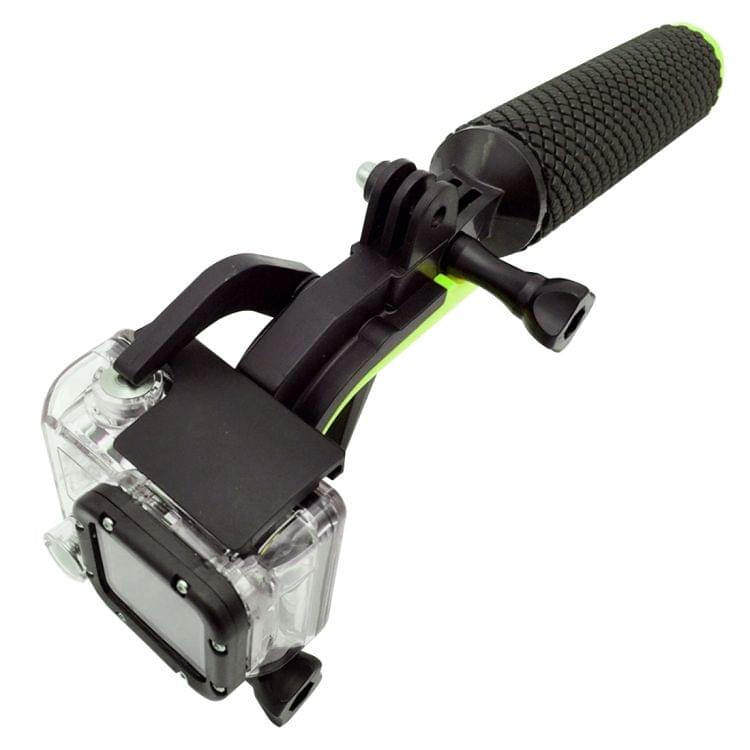 2 in 1 Pistol Trigger Set Floating Hand Grip / Diving Surfing Buoyancy Rods with Adjustable Anti-lost Hand Strap + Camera Trigger for GoPro HERO 4 / 3+ / 3(Green)