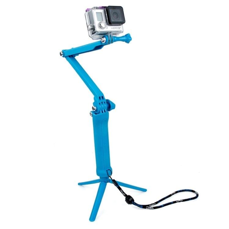 TMC HR289 3-Way Handheld Monopod + Tripod + Hand Strap Portable Magic Mount Selfie Stick for GoPro NEW HERO /HERO6 /5 /5 Session /4 Session /4 /3+ /3 /2 /1, Xiaoyi and Other Action Cameras