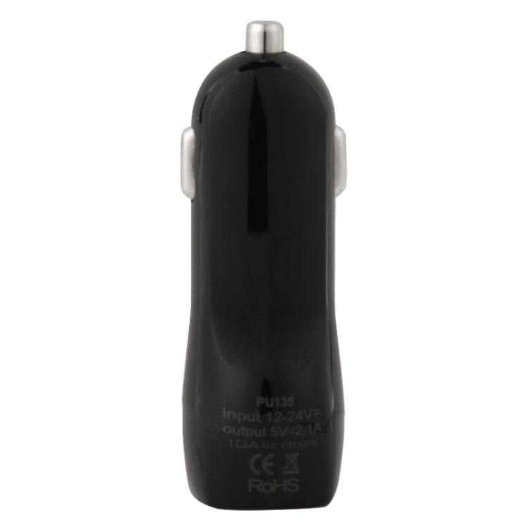 PULUZ 5V 2.1A + 1A Dual USB Ports Universal Car Charger