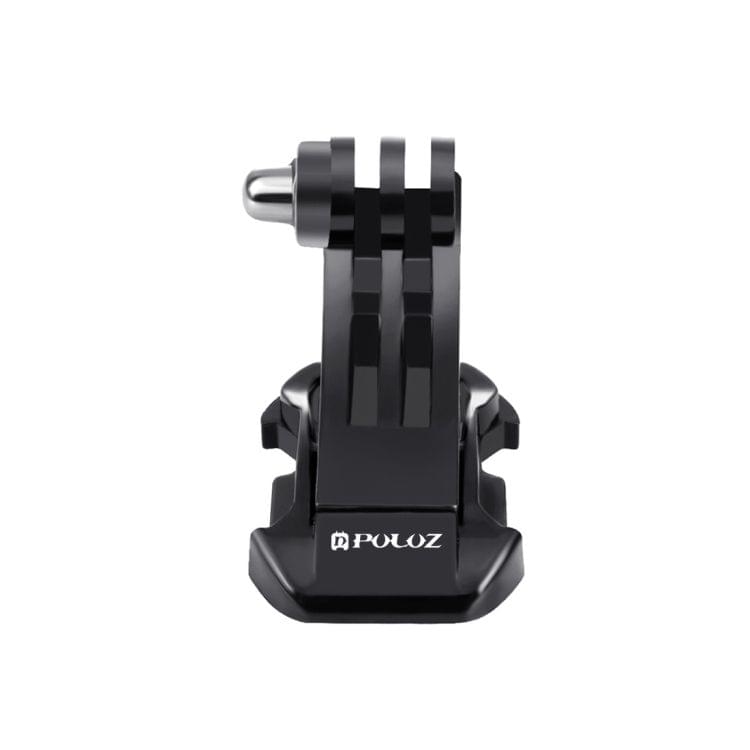 PULUZ Black Vertical Surface J-Hook Buckle Mount for DJI Osmo Action, GoPro NEW HERO /HERO7 /6 /5 /5 Session /4 Session /4 /3+ /3 /2 /1, Xiaoyi and Other Action Cameras(Black)