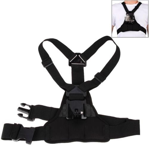 Special Sports Shoulders DV Chest Belt for GoPro NEW HERO /HERO6 /5 /5 Session /4 Session /4 /3+ /3 /2 /1, Xiaoyi and Other Action Cameras(GP26-D)(Black)