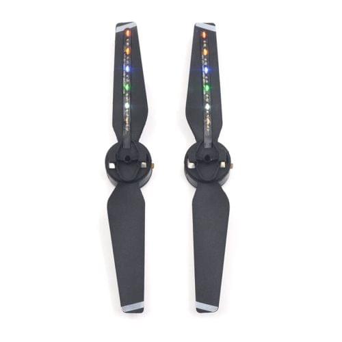 One Pair STARTRC LED Flashing Ring Propeller For DJI Spark(Black)